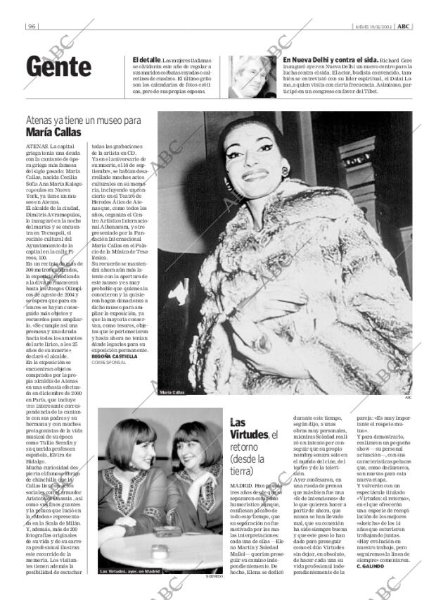 ABC MADRID 19-12-2002 página 96