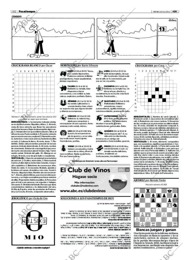 ABC MADRID 20-12-2002 página 102