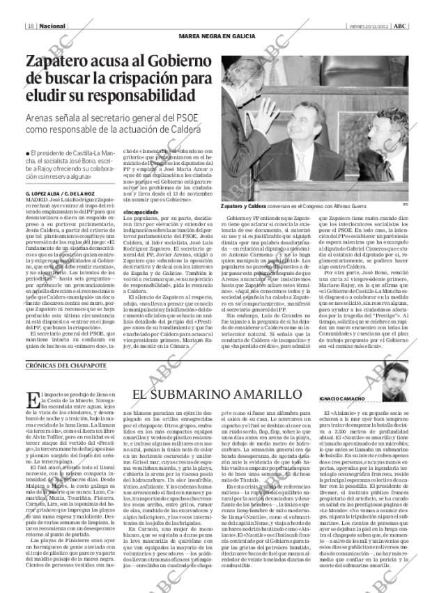 ABC MADRID 20-12-2002 página 18