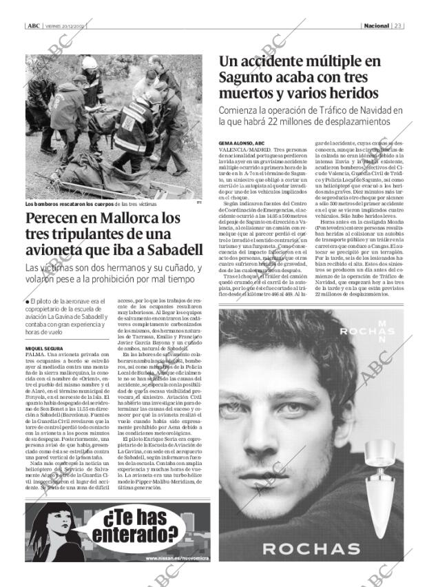 ABC MADRID 20-12-2002 página 23