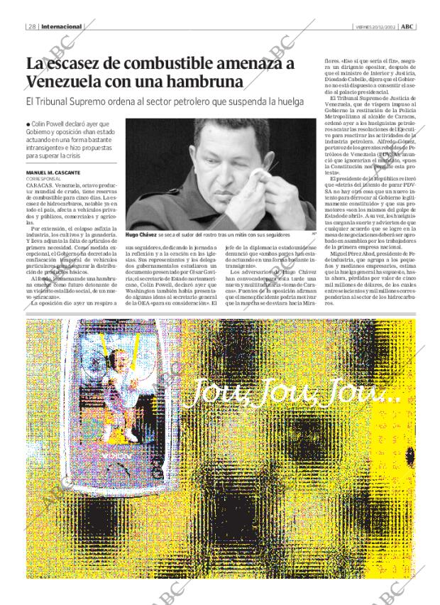 ABC MADRID 20-12-2002 página 28