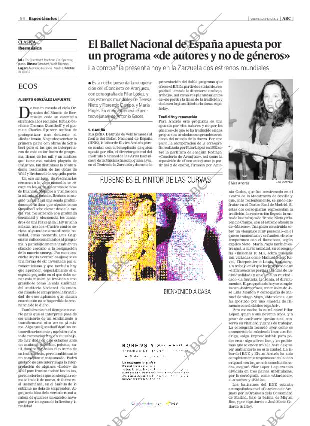 ABC MADRID 20-12-2002 página 54