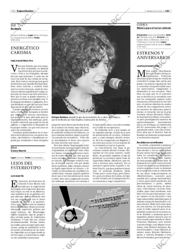 ABC MADRID 20-12-2002 página 58
