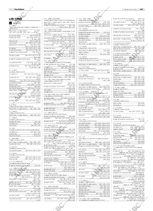 ABC MADRID 20-12-2002 página 62