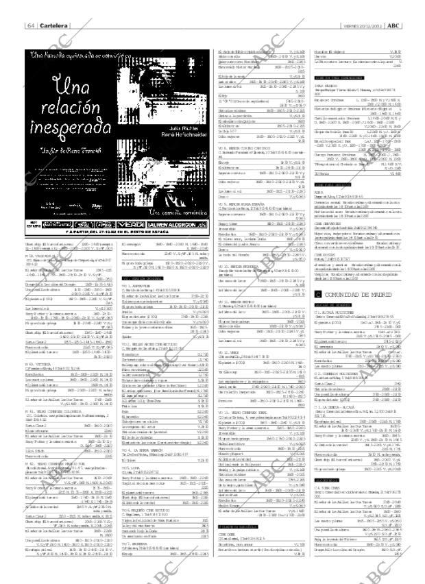 ABC MADRID 20-12-2002 página 64