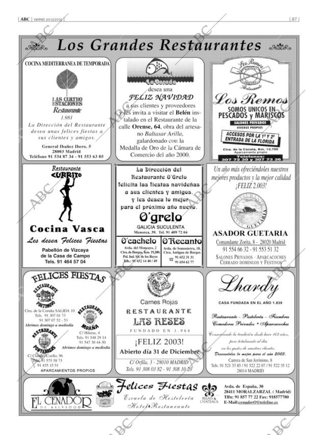 ABC MADRID 20-12-2002 página 87