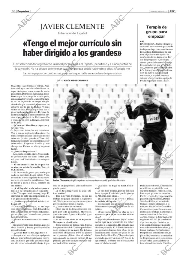 ABC MADRID 20-12-2002 página 96