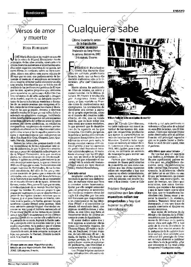 CULTURAL MADRID 21-12-2002 página 20