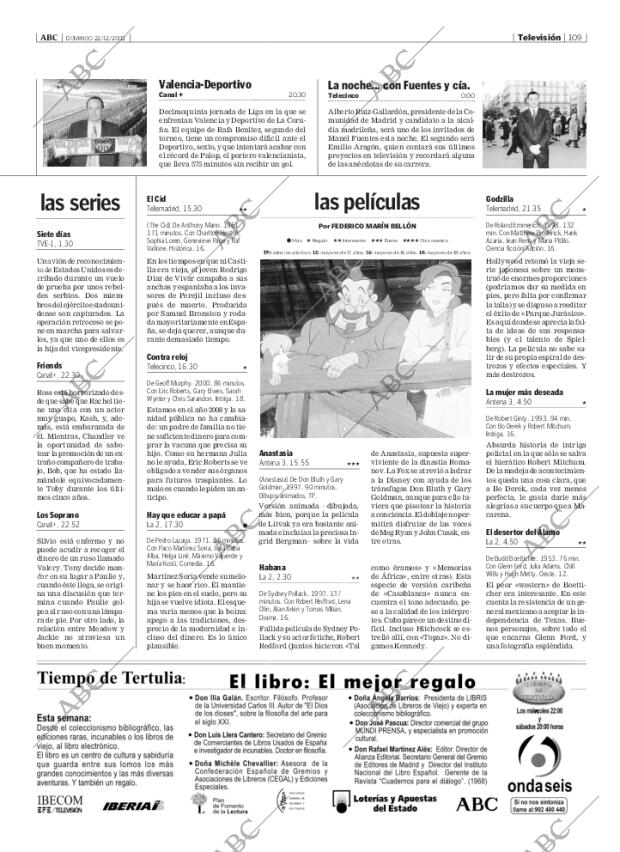 ABC MADRID 22-12-2002 página 109