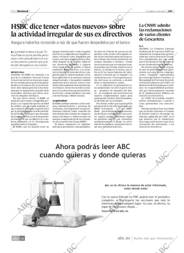 ABC MADRID 22-12-2002 página 24