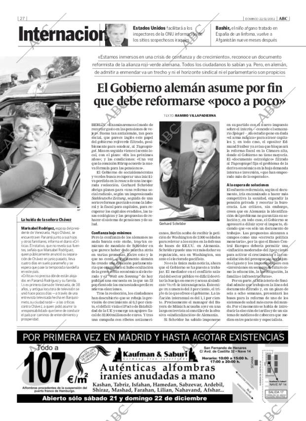 ABC MADRID 22-12-2002 página 27