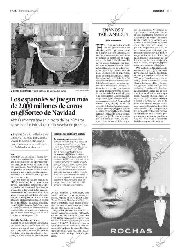 ABC MADRID 22-12-2002 página 49