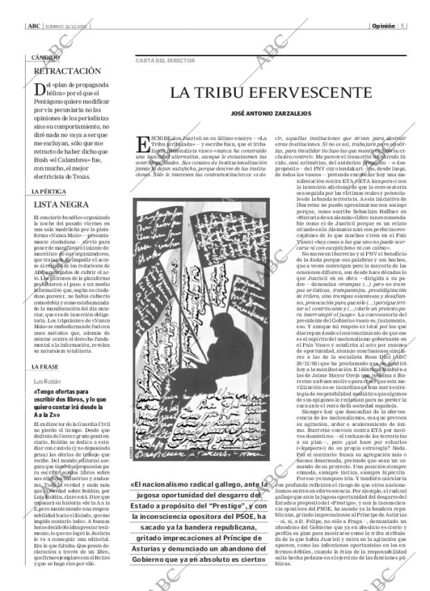 ABC MADRID 22-12-2002 página 5