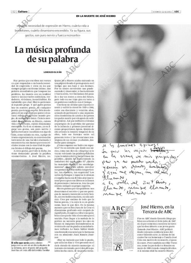 ABC MADRID 22-12-2002 página 52