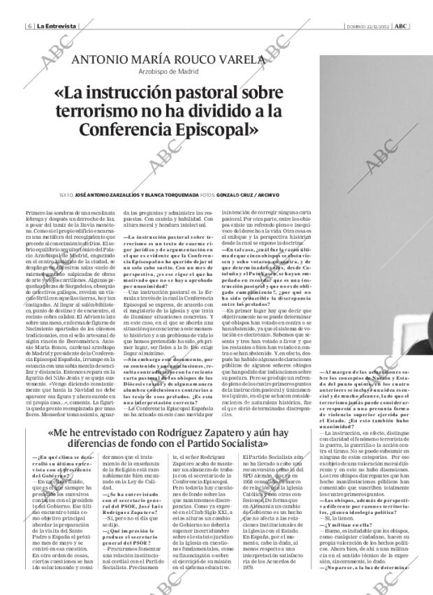ABC MADRID 22-12-2002 página 6