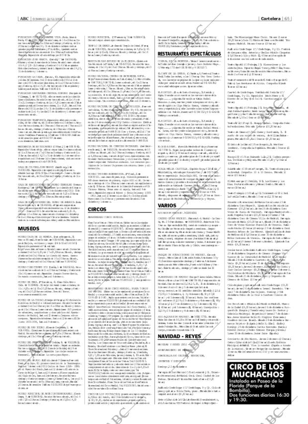 ABC MADRID 22-12-2002 página 65