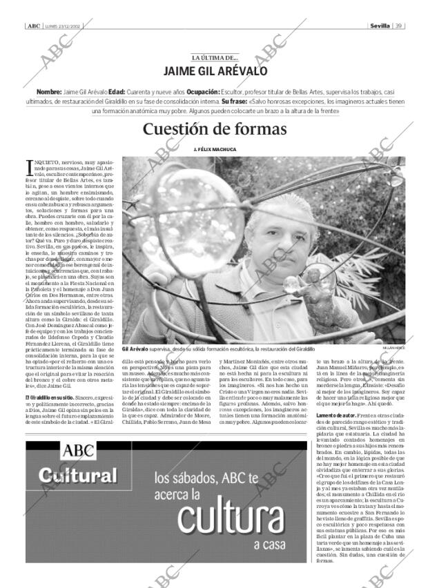 ABC SEVILLA 23-12-2002 página 39
