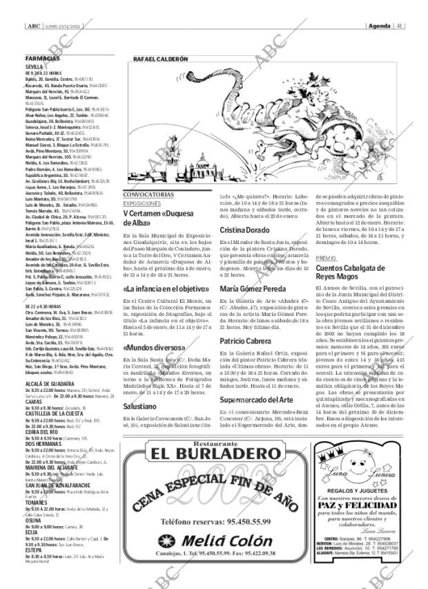 ABC SEVILLA 23-12-2002 página 41