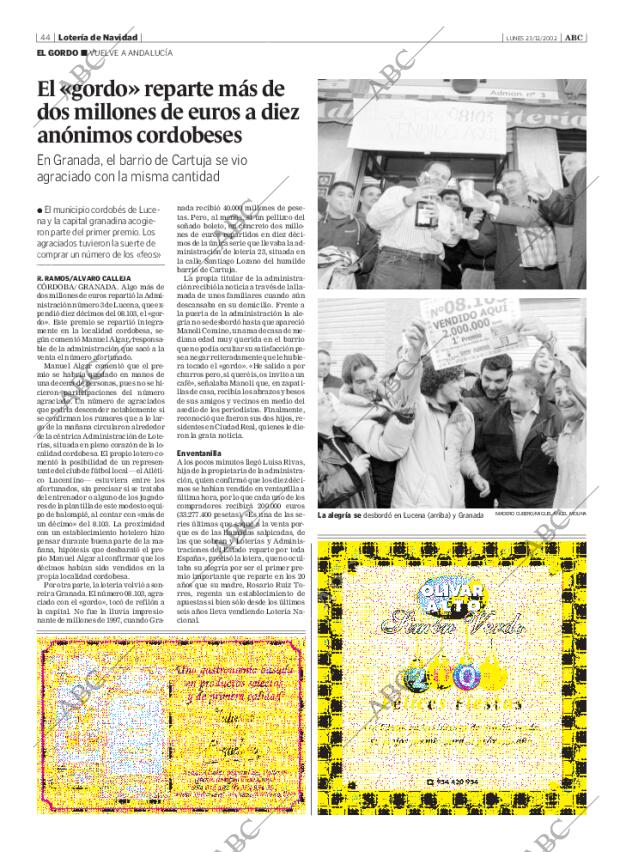 ABC SEVILLA 23-12-2002 página 44
