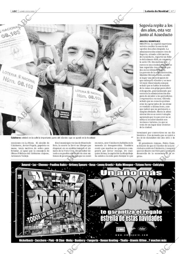ABC SEVILLA 23-12-2002 página 47