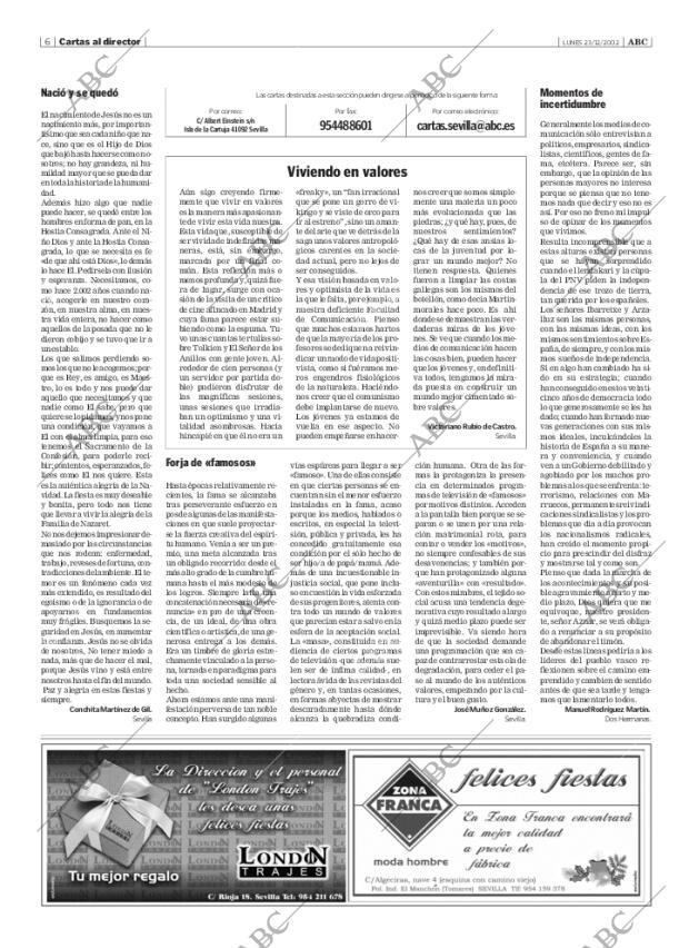 ABC SEVILLA 23-12-2002 página 6
