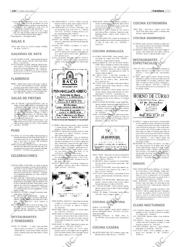 ABC SEVILLA 23-12-2002 página 73