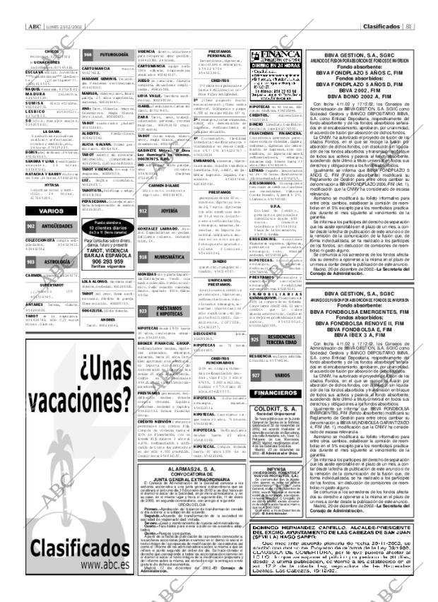 ABC SEVILLA 23-12-2002 página 81