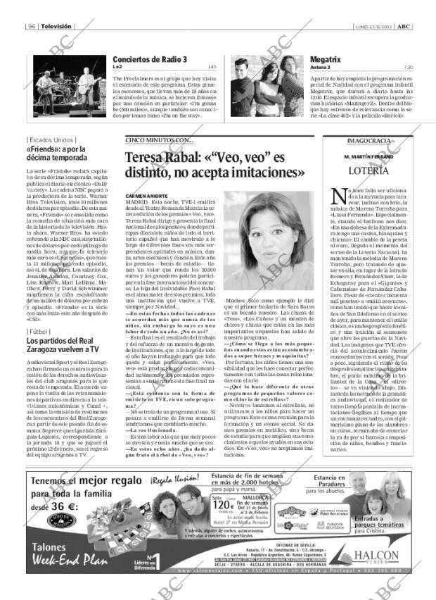 ABC SEVILLA 23-12-2002 página 96
