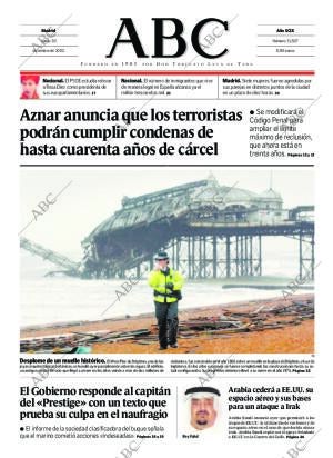 ABC MADRID 30-12-2002 página 1