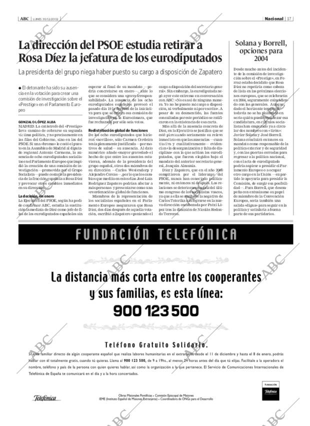 ABC MADRID 30-12-2002 página 17