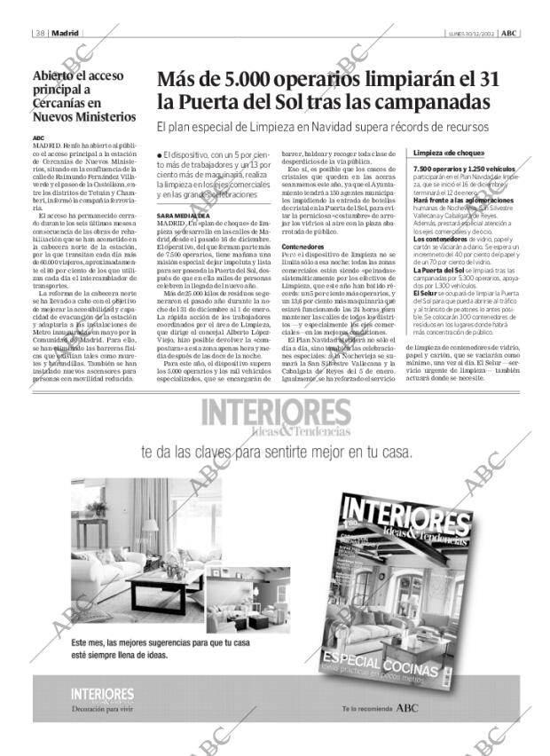 ABC MADRID 30-12-2002 página 38
