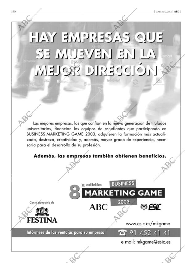 ABC MADRID 30-12-2002 página 50
