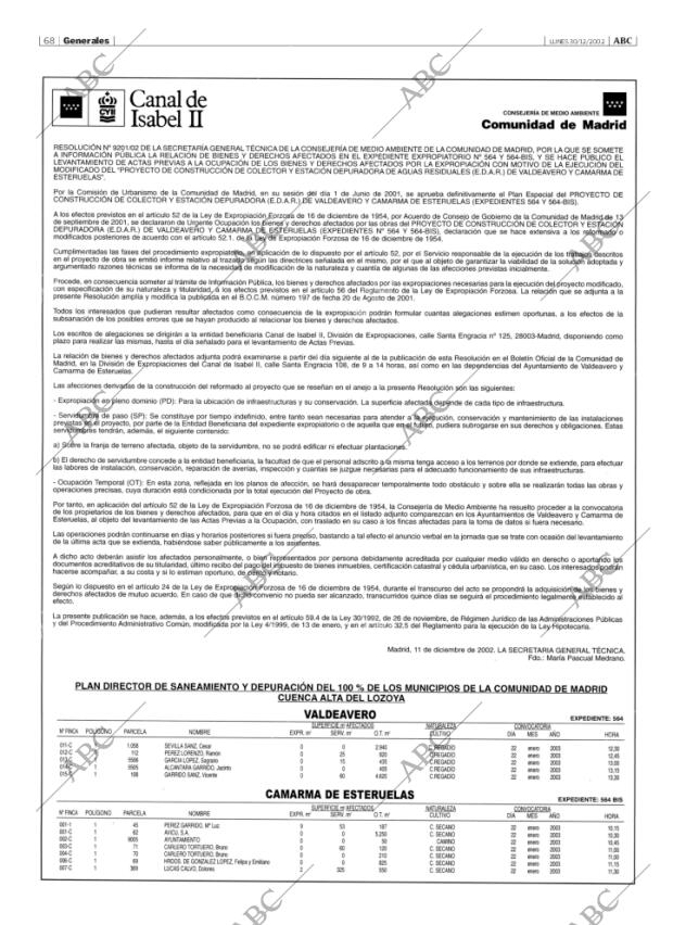 ABC MADRID 30-12-2002 página 68