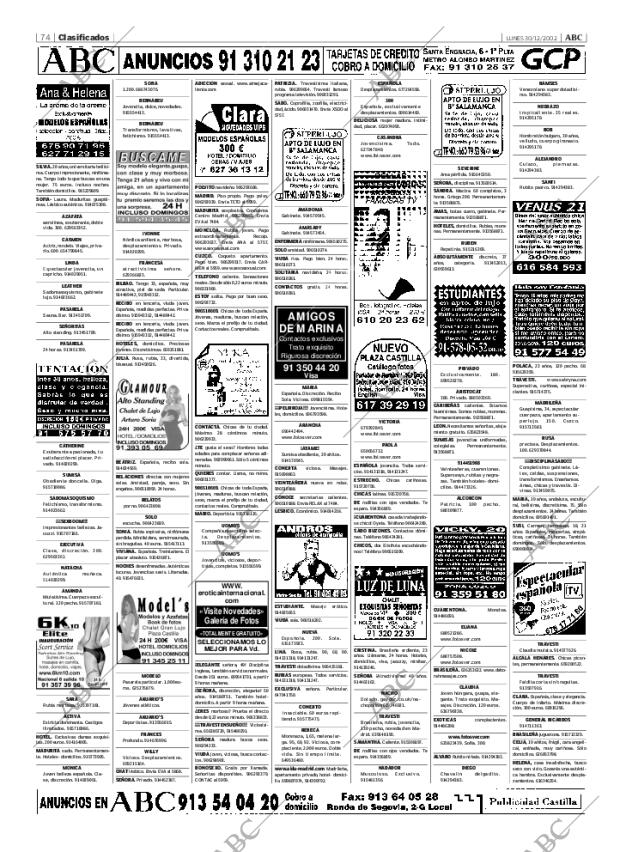 ABC MADRID 30-12-2002 página 74