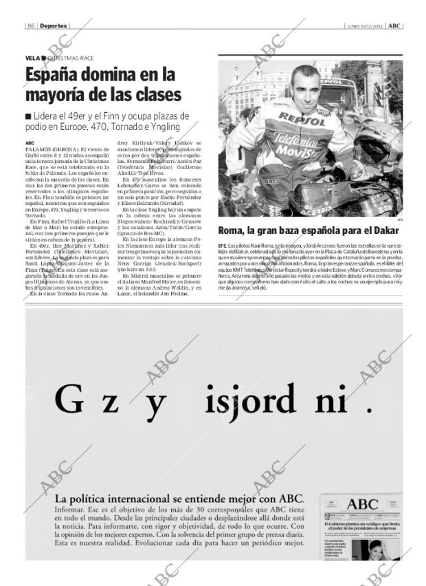 ABC MADRID 30-12-2002 página 86