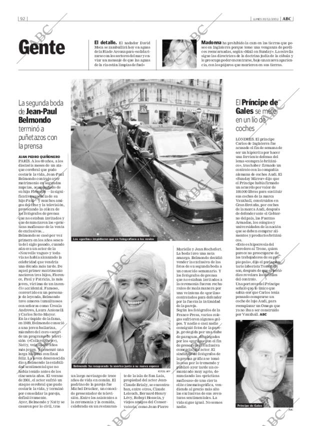 ABC MADRID 30-12-2002 página 92