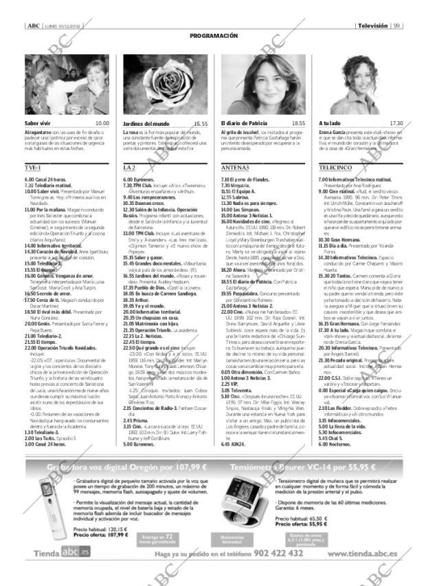ABC MADRID 30-12-2002 página 99