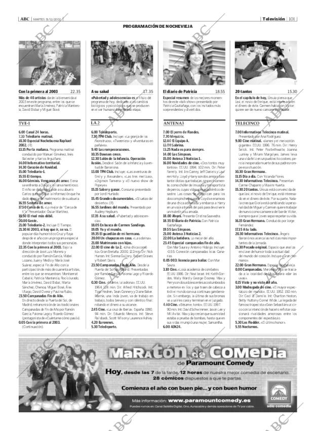 ABC MADRID 31-12-2002 página 101