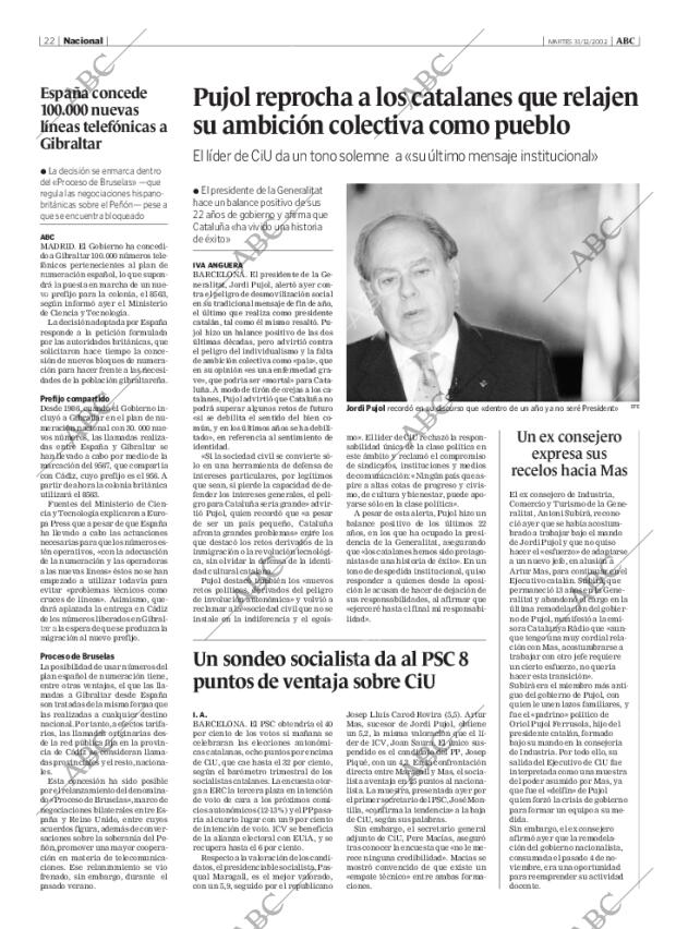 ABC MADRID 31-12-2002 página 22