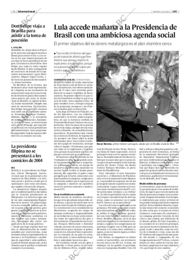 ABC MADRID 31-12-2002 página 36