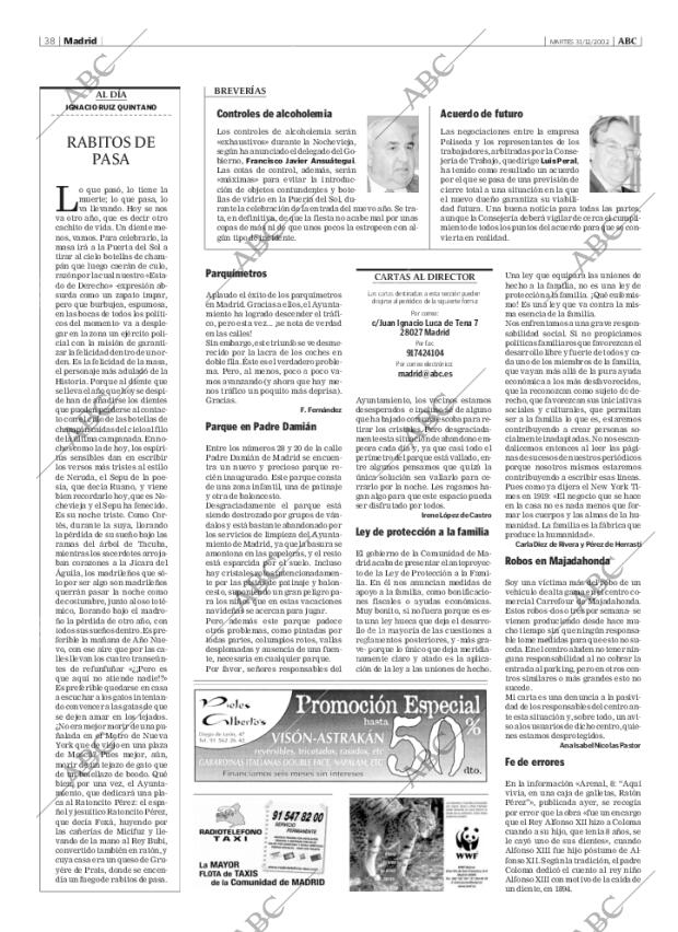 ABC MADRID 31-12-2002 página 38
