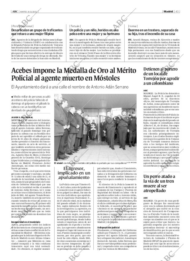 ABC MADRID 31-12-2002 página 43