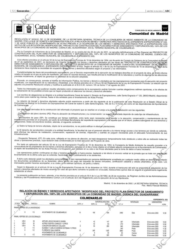 ABC MADRID 31-12-2002 página 72