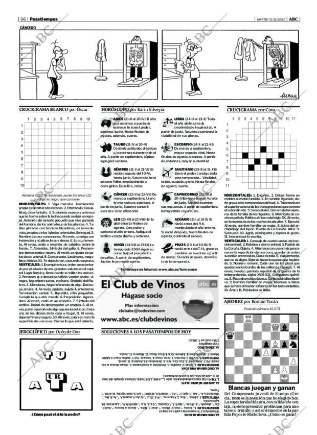 ABC MADRID 31-12-2002 página 96