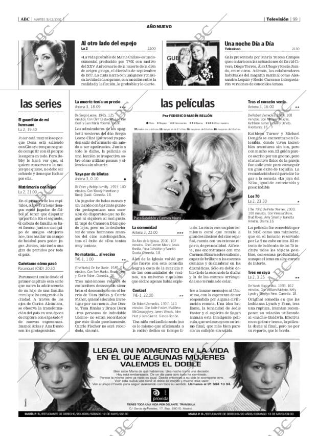 ABC MADRID 31-12-2002 página 99