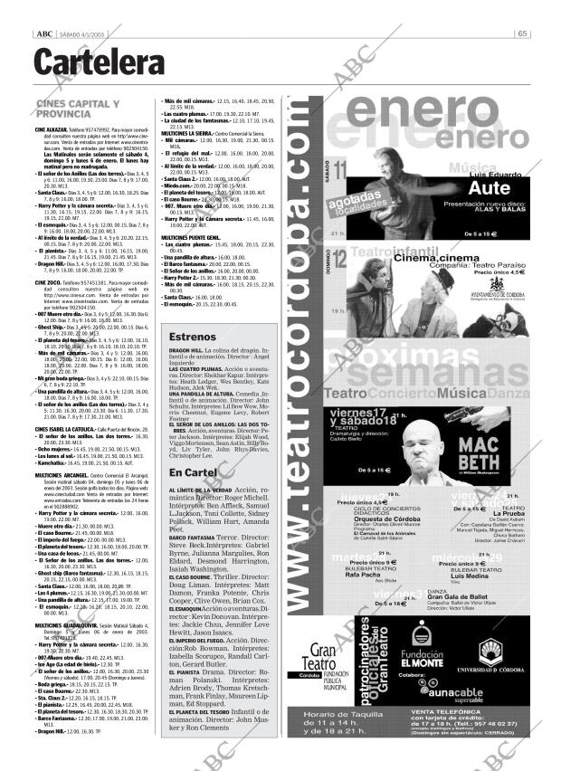 ABC CORDOBA 04-01-2003 página 65