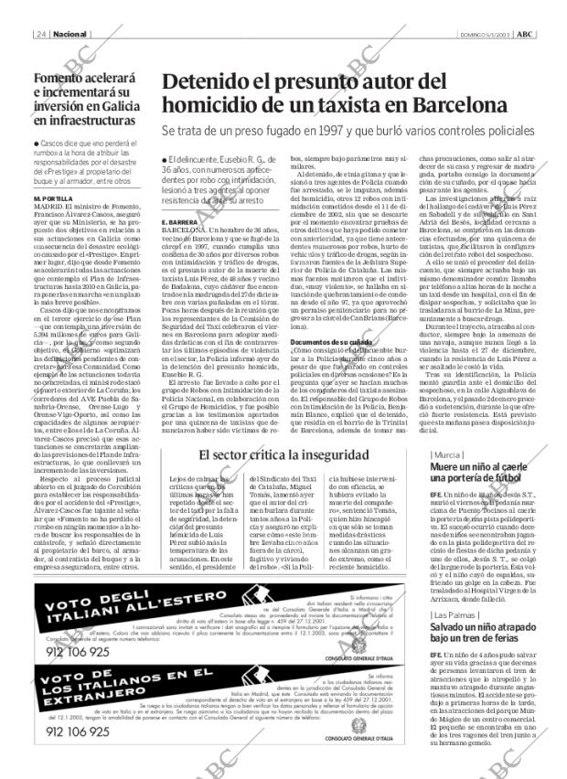 ABC MADRID 05-01-2003 página 24