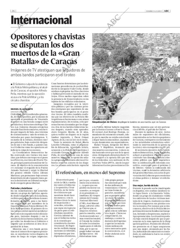 ABC MADRID 05-01-2003 página 26