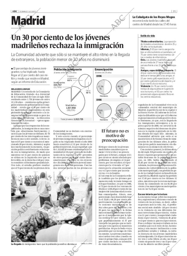 ABC MADRID 05-01-2003 página 35