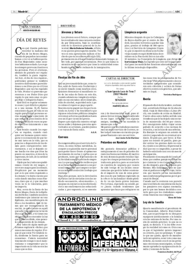ABC MADRID 05-01-2003 página 36